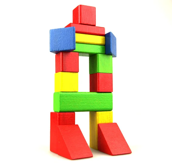 Stock image Wooden building blocks