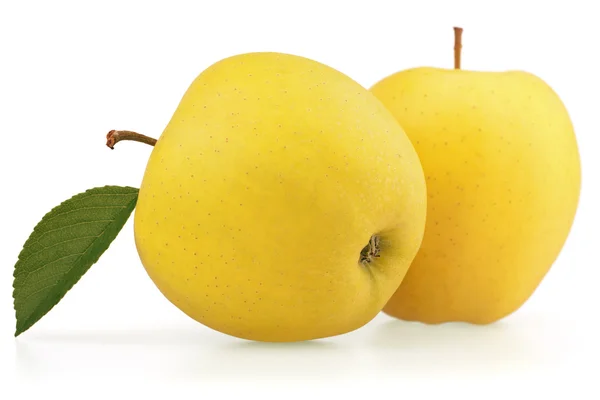 Jabłko żółte owoce — Zdjęcie stockowe