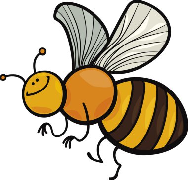 Cartoon bee clipart