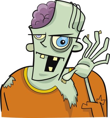 Cartoon zombie clipart