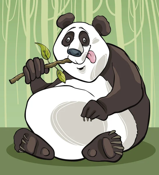 Oso Panda — Vector de stock