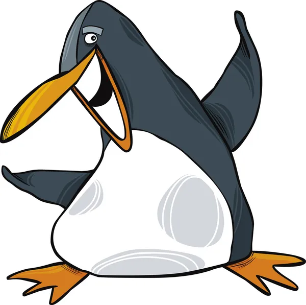 Pingouin heureux — Image vectorielle
