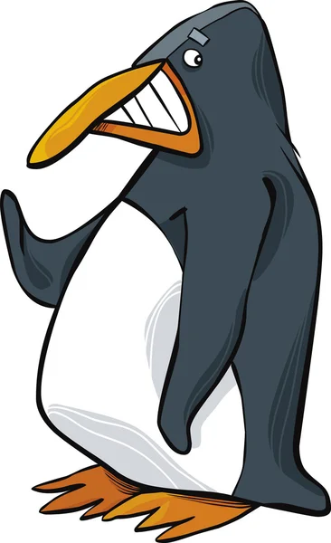 Komik penguen — Stok Vektör