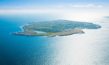 Aerial of Inisheer Island clipart