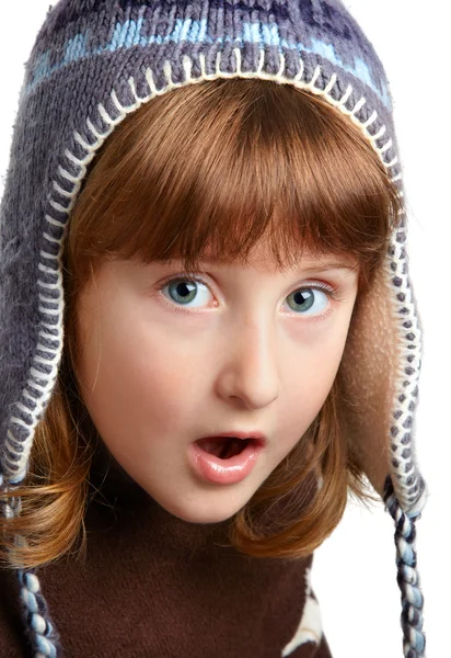 Shocked little girl — Stock Photo, Image