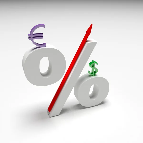 Percentage increase — Stock Photo, Image