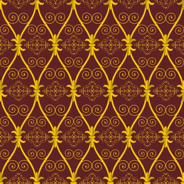 Nahtlose abstrakte braune orientalische Muster — Stockvektor