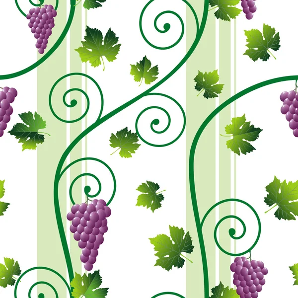 Seamless pink grape pattern — Stock Vector