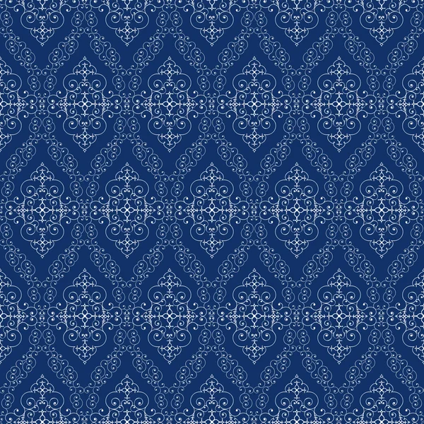 Бесшовный абстрактный сине-ориентированный рисунок — стоковый вектор