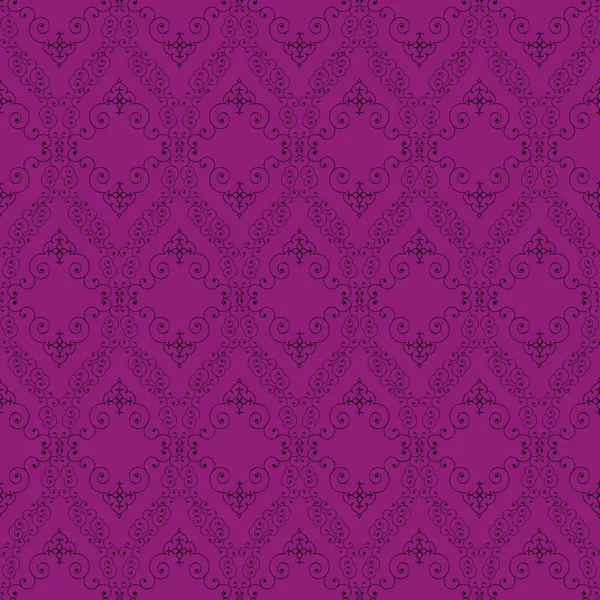 无缝抽象紫色东方模式 — 图库矢量图片