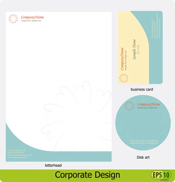 Pack design d'entreprise — Image vectorielle