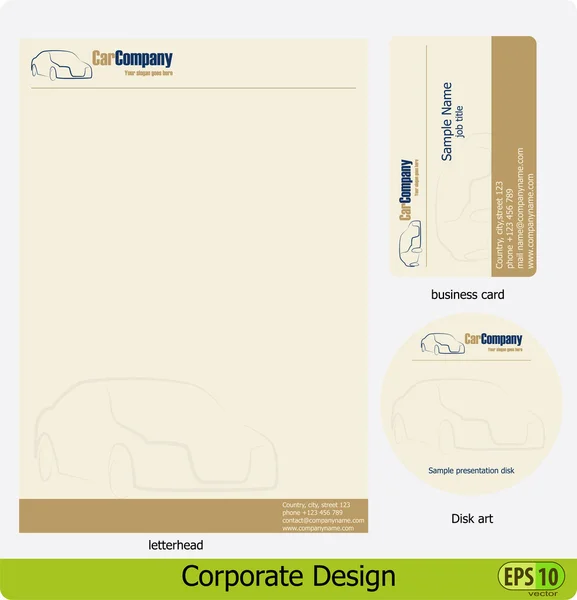 Pack design d'entreprise — Image vectorielle