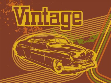 Vintage car clipart