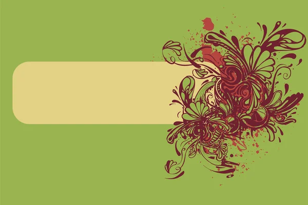 Bannière florale vectorielle — Image vectorielle