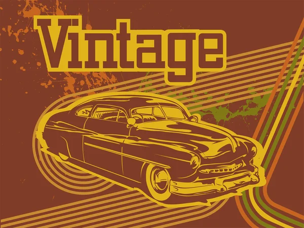 Vintage bil — Stock vektor