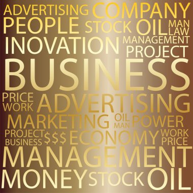 Business Tag cloud clipart