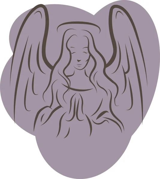 Ангел paraying — стоковий вектор