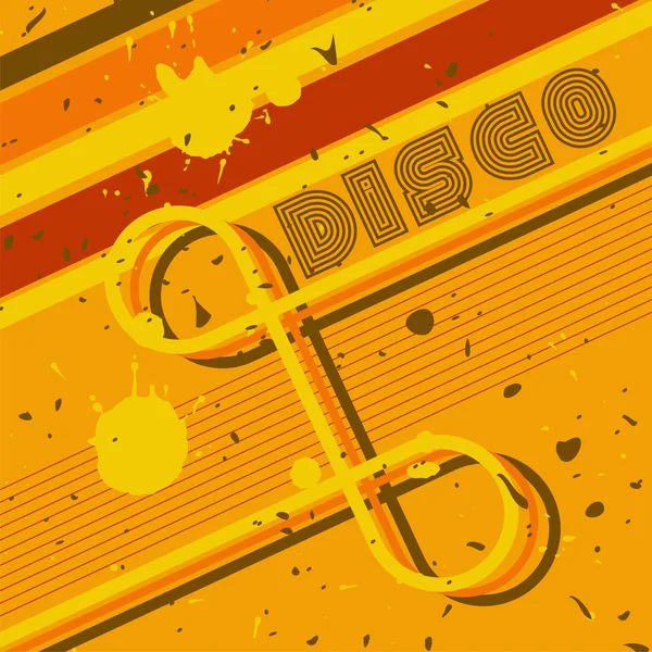 Grunge disco bakgrund — Stock vektor