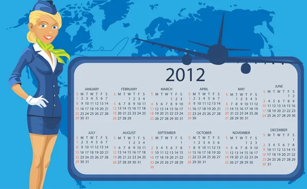 Kalendarz 2012 — Wektor stockowy