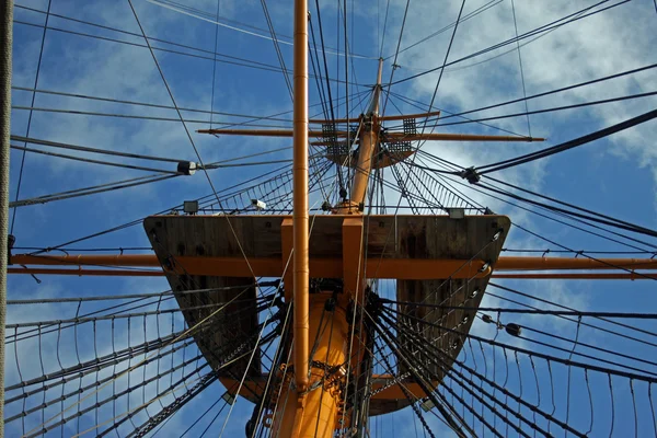 Crows nest rigging — Stock Photo, Image