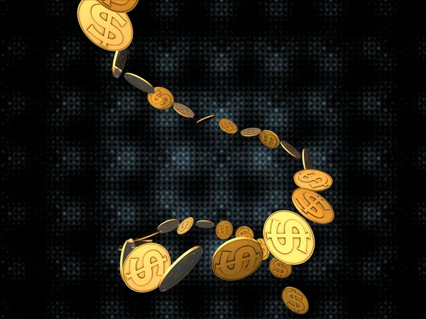 Arany dollár-patak — Stock Fotó