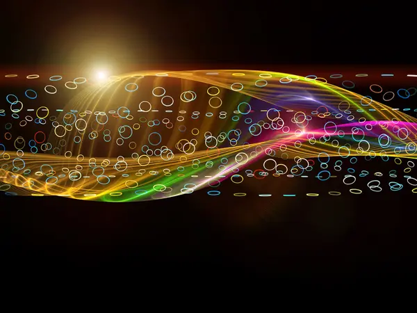 Renkli sinüs dalga deseni — Stok fotoğraf