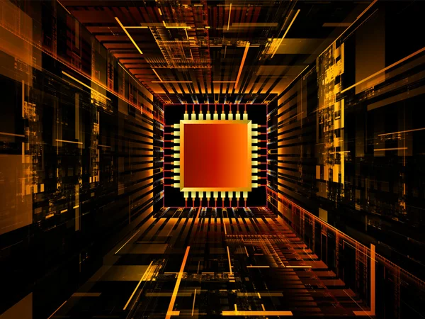 Explosão da CPU — Fotografia de Stock