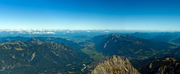Panoramic View Zugspitze German Austrian Boarder — Stock Photo, Image