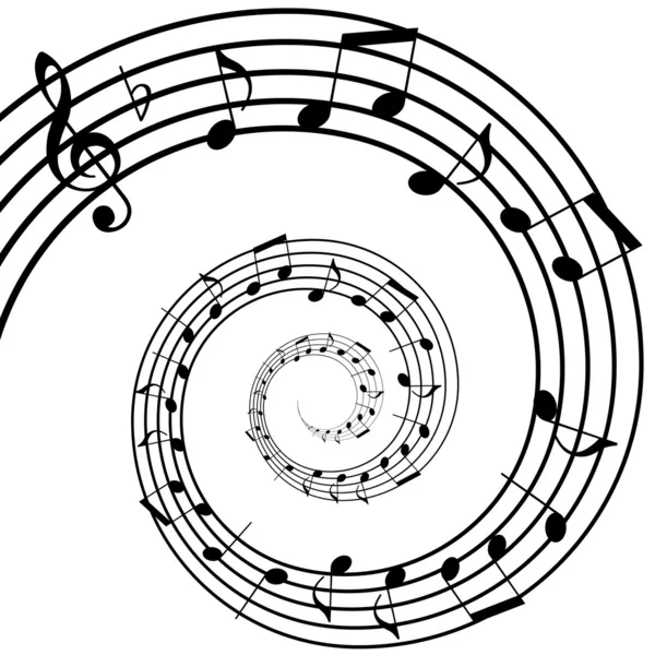 Спираль музыки — стоковое фото