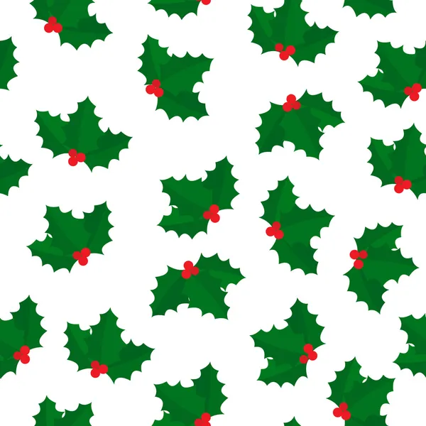 Kerstmis holly patroon — Stockfoto