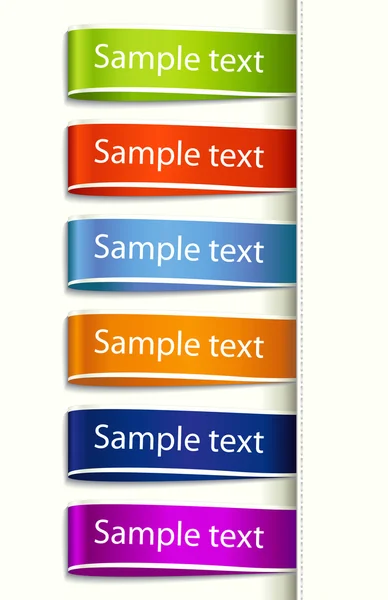Vector Fabric Tag Label — Stock Vector