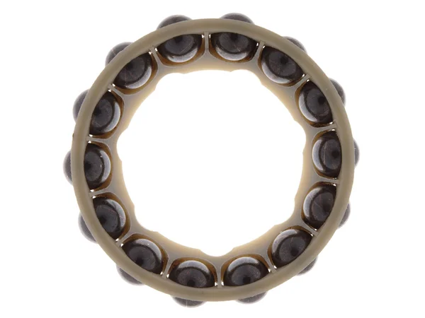 Parte portante del tondo in un anello, isolata su uno sfondo bianco — Foto Stock