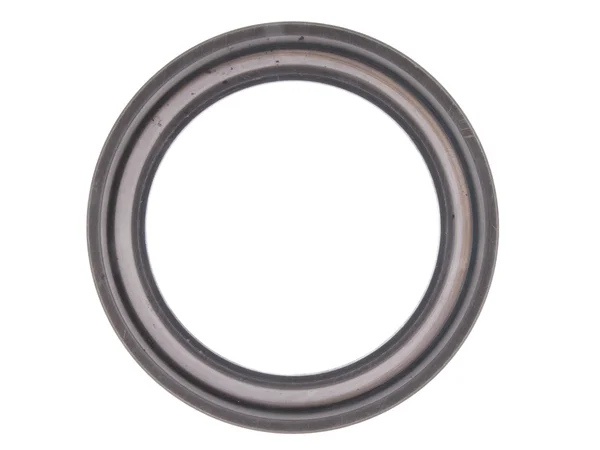 Med del av rundan i en ring, isolerad på vita bak — Stockfoto