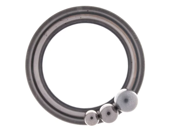 Bearing part of the round in a ring with three balls, isolated o — Stock Photo, Image