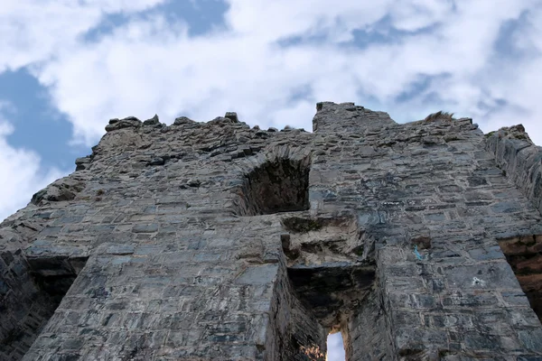 Stare ruiny zamku w ballybunions szary — Zdjęcie stockowe