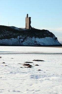 castle ile buz gibi soğuk kışlar plaj