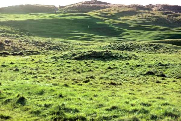 Golfer spielen auf Links-Golfplatz — Stockfoto
