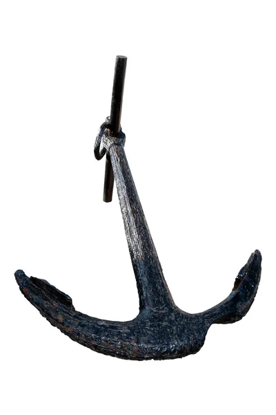 Old historic black anchor — Stock Photo, Image