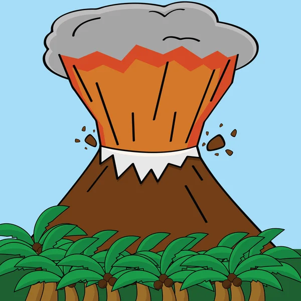 Vulkaan — Stockvector