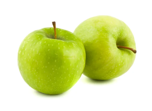 2 つの緑のりんご — ストック写真