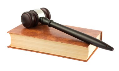 Book and gavel clipart