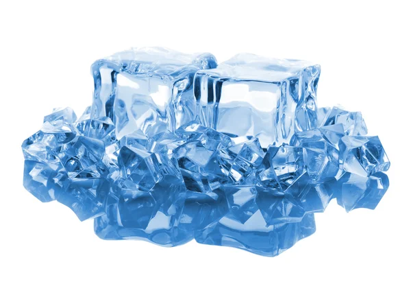 Blue ice cubes — Stock Photo, Image