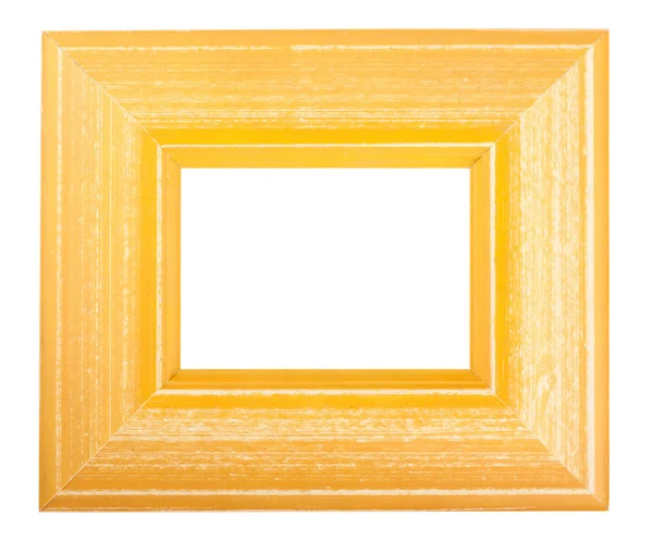 Κίτρινο ξύλινο πλαίσιο — Φωτογραφία Αρχείου