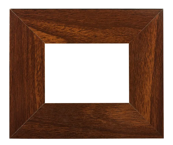 Hnědý dřevěný rám — Stock fotografie