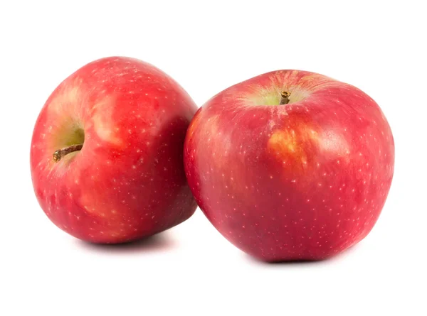 Dos manzanas rojas maduras —  Fotos de Stock