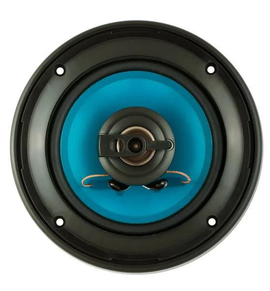 Blue loudspeaker — Stock Photo, Image