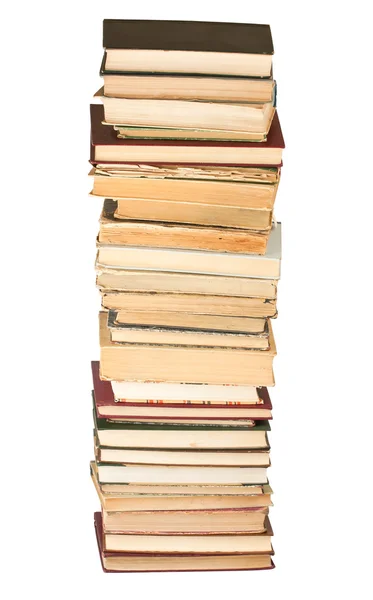 Livros velhos empilhados — Fotografia de Stock