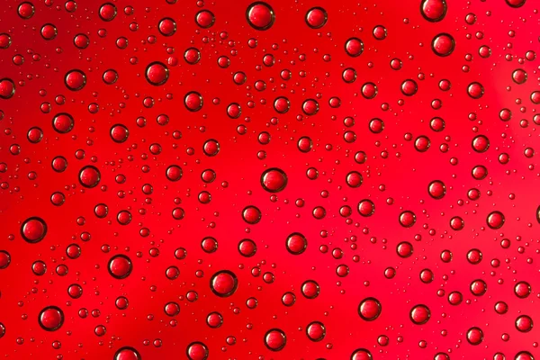Красные капли воды — стоковое фото