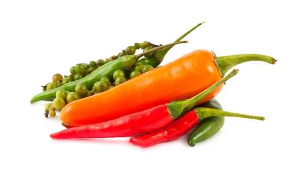 Different kinds of hot pepper — Stock Photo, Image