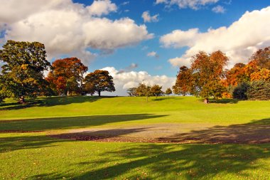 stirling, İskoçya güzel sonbahar park